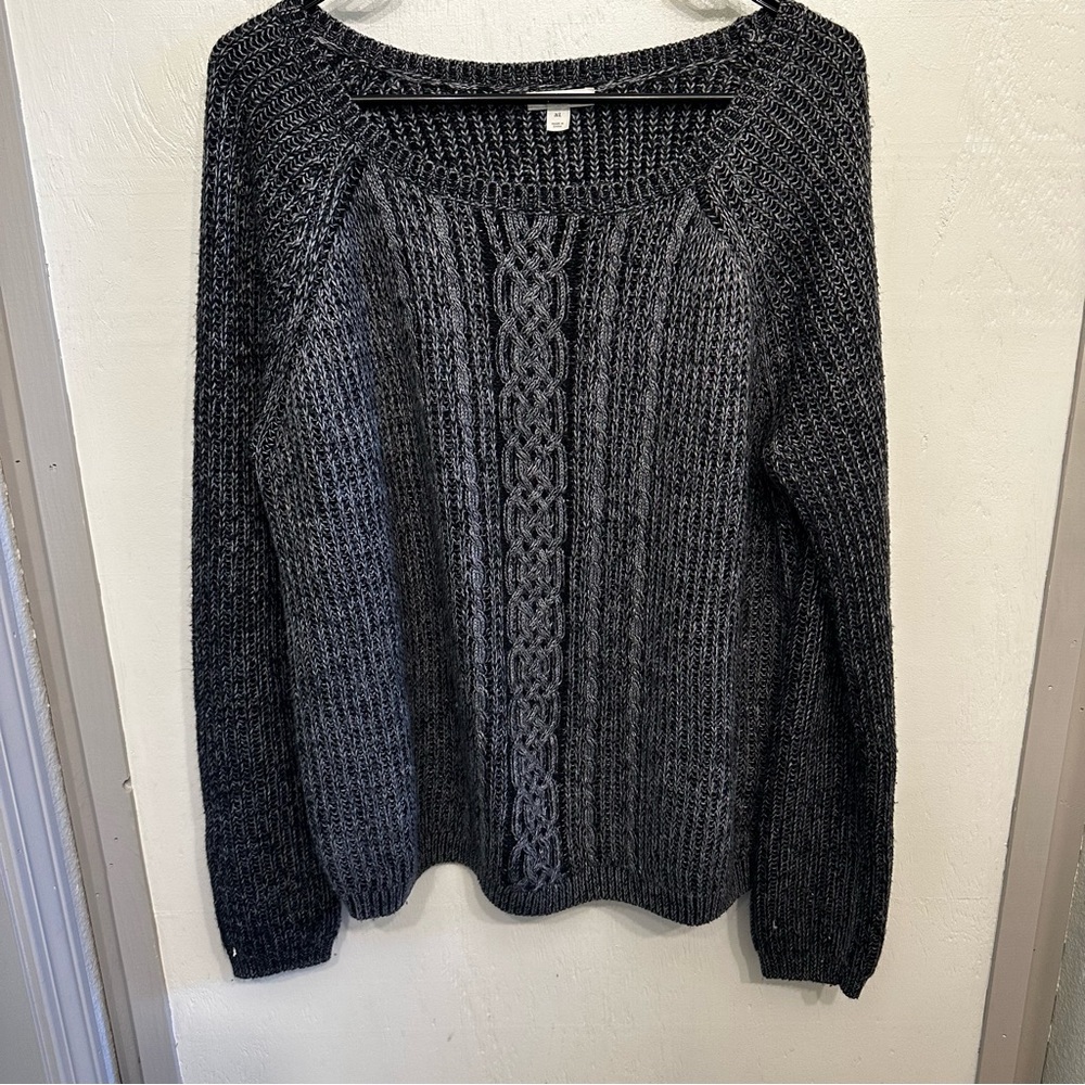 Caslon Cable Knit Grandpa Sweater || Size XL